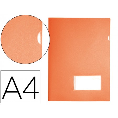 Carpeta liderpapel dossier a4 u ero naranja fluor opaco (Pack de 10 uds.)