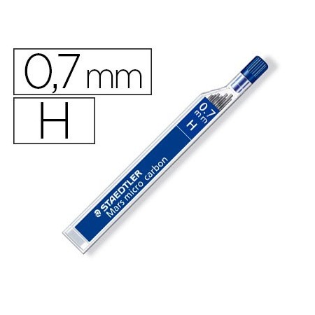Minas staedtler mars micro grafito 0,7 mm h tubo con 12 unidades (Pack de 12 uds.)