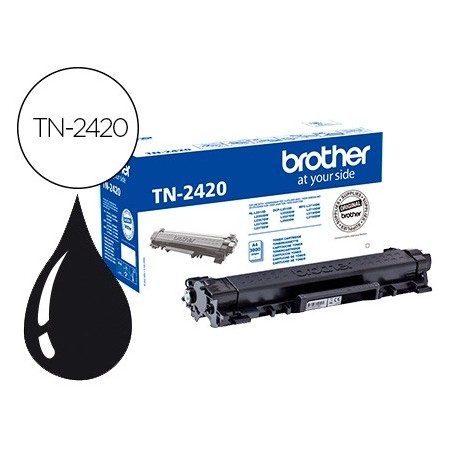 Toner brother tn-2420 para dcp-l2510/ 2530 / 2550 / hl-l2375 alta capacidad negro 3000 pag