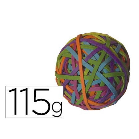 Gomillas elasticas colores q-connect bola de 115 gr