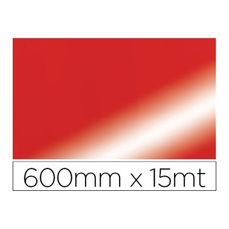 Papel fantasia colibri doble metalizado rojo bobina 600 mm x 15 mt