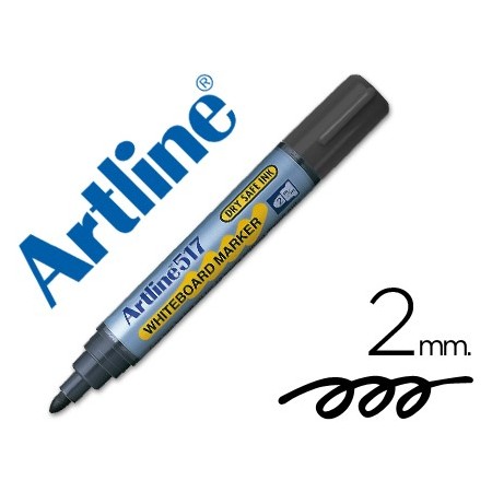 Rotulador artline pizarra ek-517 negro -punta redonda 2 mm -tinta de bajo olor (Pack de 12 uds.)