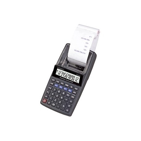 Calculadora q-connect impresora pantalla papel kf11213 12 digitos negra
