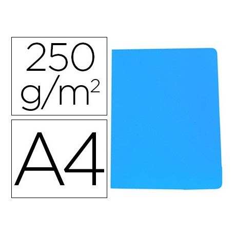 Subcarpeta cartulina gio simple intenso din a4 azul 250g/m2 (Pack de 50 uds.)