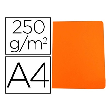 Subcarpeta cartulina gio simple intenso din a4 naranja 250g/m2 (Pack de 50 uds.)