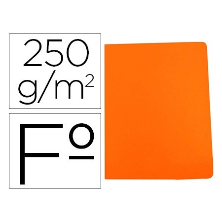 Subcarpeta cartulina gio simple intenso folio naranja 250g/m2 (Pack de 50 uds.)
