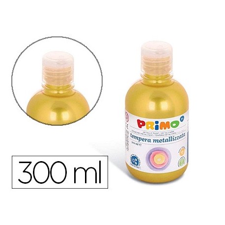 Tempera liquida primo escolar 300 ml amarillo metalizado