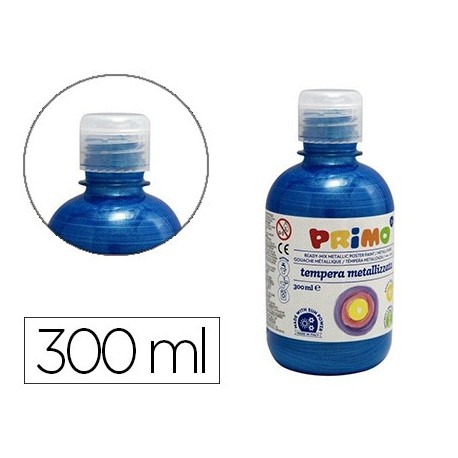 Tempera liquida primo escolar 300 ml azul marino metalizado