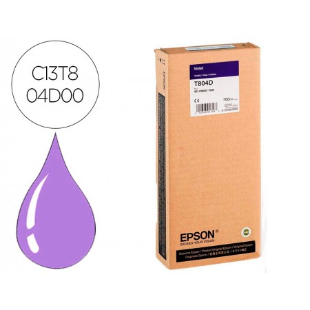 Ink-jet epson gf surecolor serie sc-p violeta ultrachrome hdx/hd 700ml