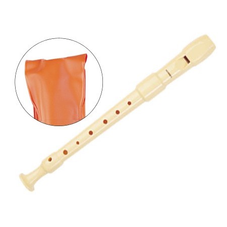 Flauta hohner plastico 9516 desmotable funda naranja