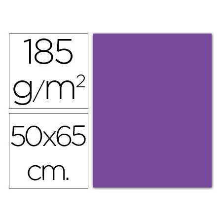 Cartulina guarro violeta -50x65 cm -185 gr (Pack de 25 uds.)
