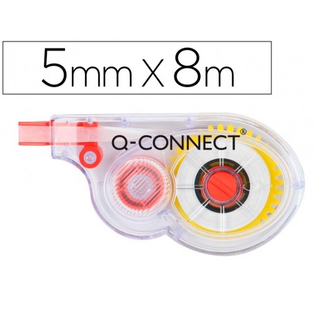 Corrector q-connect cinta blanco 5 mm x 8 m (Pack de 12 uds.)