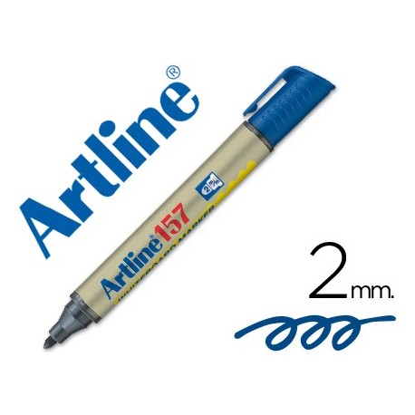 Rotulador artline pizarra ek-157 azul -punta redonda 2 mm (Pack de 12 uds.)