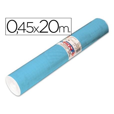 Rollo adhesivo aironfix unicolor azul mate claro 67013-rollo de 20 mt