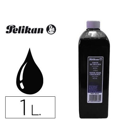 Tinta tampon pelikan negra frasco de 1 litro