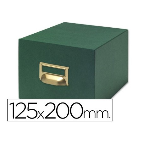Fichero fichas tela verde 1000 fichas n.4 -tamaño 125x200 mm