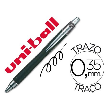 Boligrafo uni-ball jetstream sxn-210 retractil tinta hibrida color negro (Pack de 12 uds.)