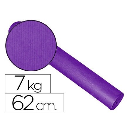 Papel fantasia kraft liso kfc-bobina 62 cm -7 kg -color lila