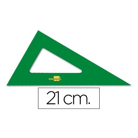 Cartabon liderpapel 21 cm acrilico verde (Pack de 10 uds.)
