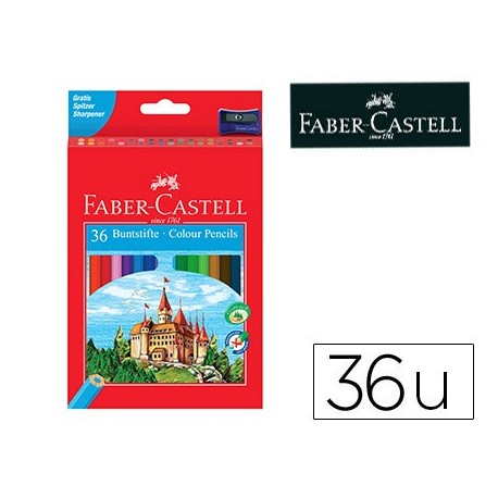 Lapices de colores faber-castell c/36 colores hexagonal madera reforestada