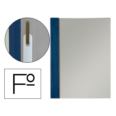 Carpeta dossier fastener pvc esselte folio azul marino (Pack de 50 uds.)