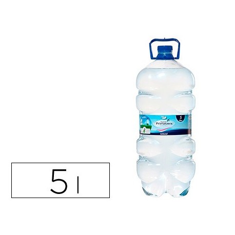 Agua mineral natural fuente primavera botella de 5 l
