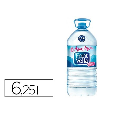 Agua mineral natural font vella sant hilari 6,25 l