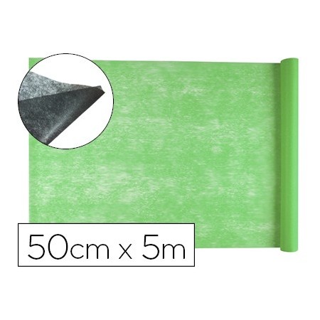 Tejido sin tejer liderpapel terileno 25 g/m2 rollo de 5 mt verde