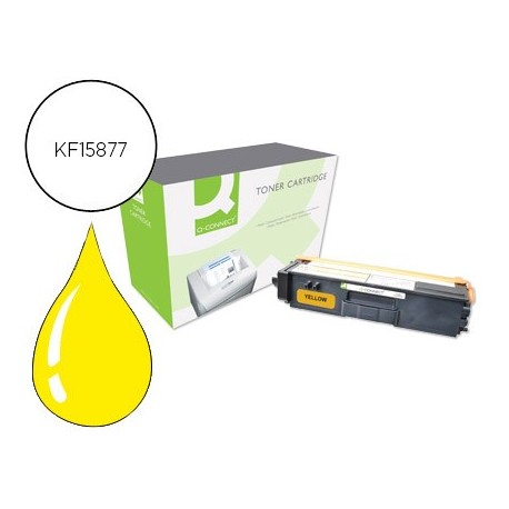 Toner q-connect compatible brother tn325y hl-4140cn / 4150cdn / 4570cdw / 4570cdwt / dcp 9055 amarillo 3.500 pag