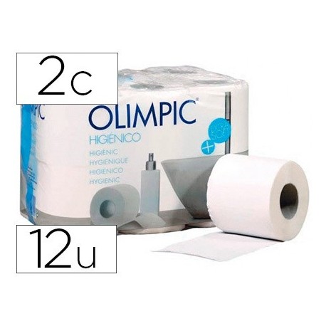 Papel higienico olimpic 2 capas paquete de 12 rollos