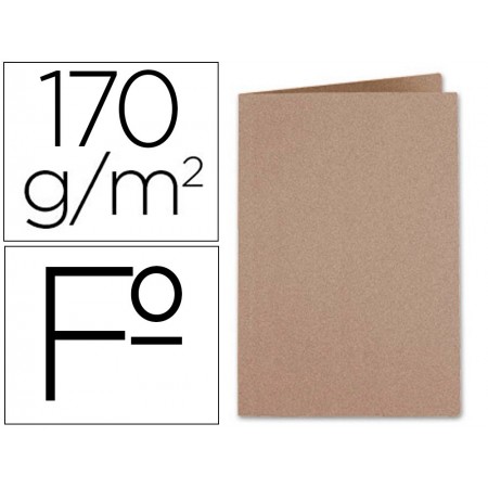 Subcarpeta liderpapel folio kraft 170g/m2 (Pack de 50 uds.)