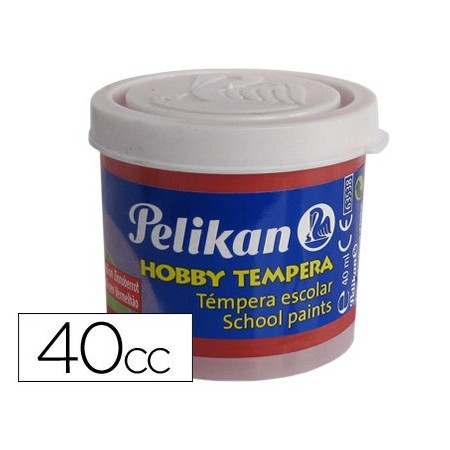 Tempera hobby 40 cc bermellon -n.58 (Pack de 6 uds.)