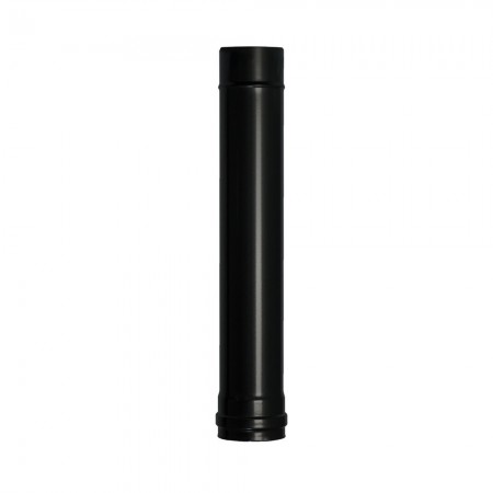Wolfpack Tubo de Estufa Pellet Acero Vitrificado Negro Ø 80 mm. Longitud 50 cm. Estufas de Leña, Chimenea, Alta resistencia,