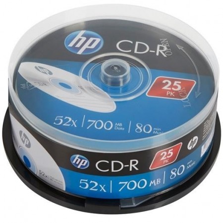 HP CD-R  700MB 52X TARRINA DE 25 UNIDADES