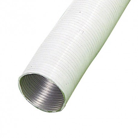 Tubo Aluminio Compacto Blanco Ø 125 mm. / 5 metros