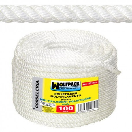 Cuerda Polipropileno Multifilamento (Rollo 100 m.)  12 mm.