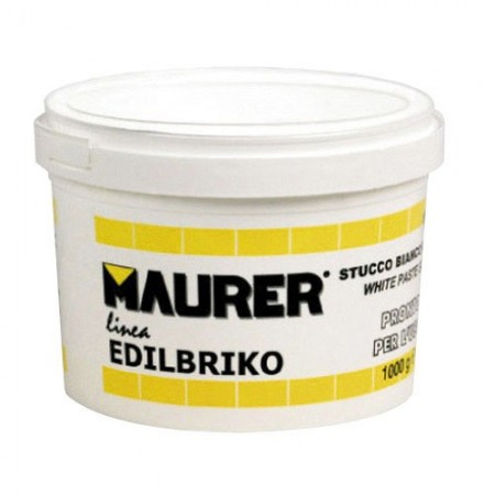 Edil Masilla Plástica Blanca Maurer (Tarrina 0,5 kilos)