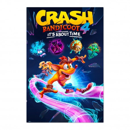 Poster Crash Bandicoot 4 - Ride | Wall Art | 3+1 FREE