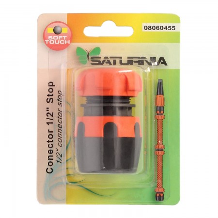 Conector Manguera Soft-Touch 1/2 Con Stop 