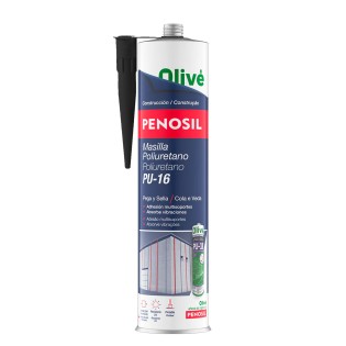 Masilla Poliuretano Negro Cartucho 300 Ml. Sellador Poliuretano, Sellador Cemento, Ladrillo, Cer?mica, Metales